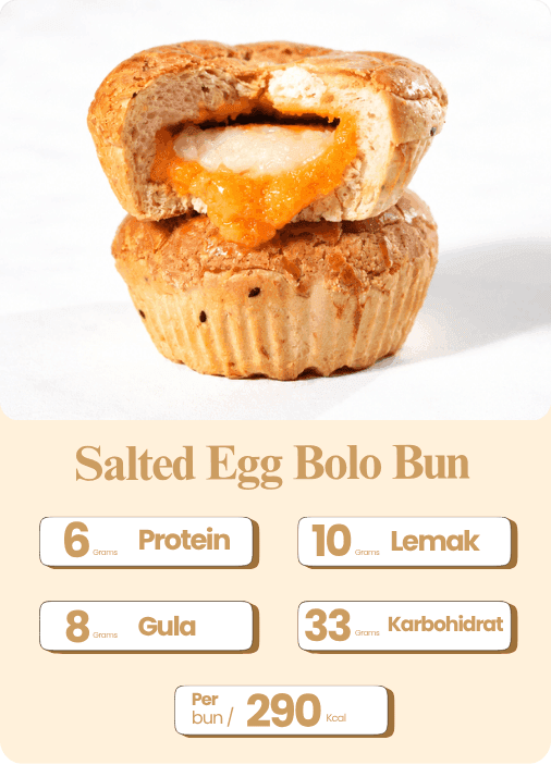 Salted Egg Bolo Bun