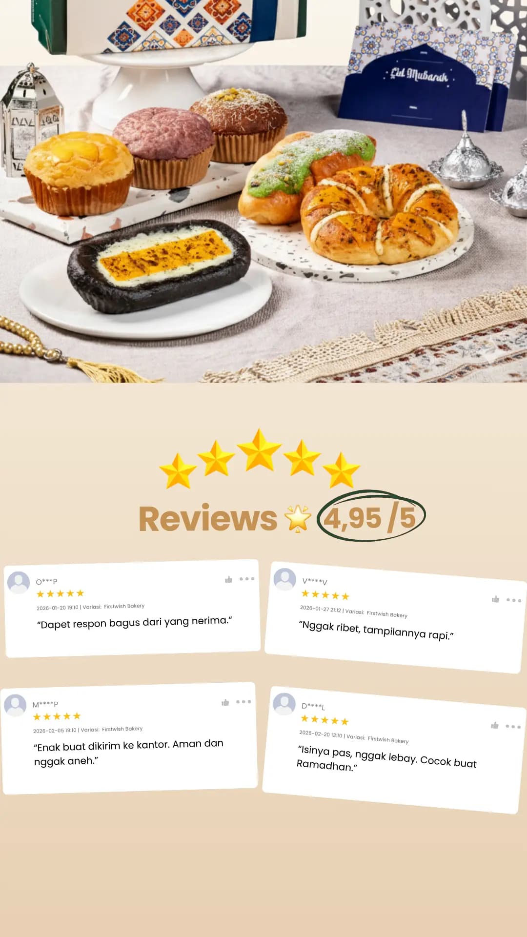 Testimonial Hampers First Wish Bakery